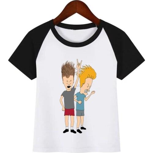 Children Summer T Shirt Beavis and Butthead Beavis & Butthead Print T-Shirts Boys Girls Cotton Tops Kids Fashion Tshirt