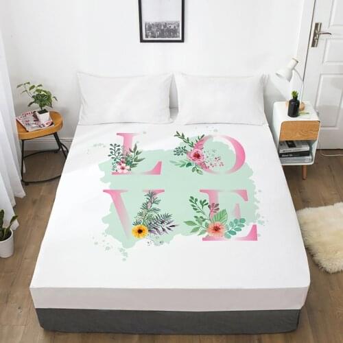 Elastic fitted sheet Bed sheet With An Elastic Band 150/180/200/160*200 Mattress Cover Bed cover 1pc Nordic LOVE