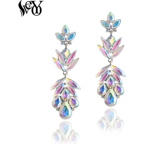 VEYO Geometry Crystal Drop Earrings Vintage Party Earrings for Women Fashion Jewelry Gift Wholesale