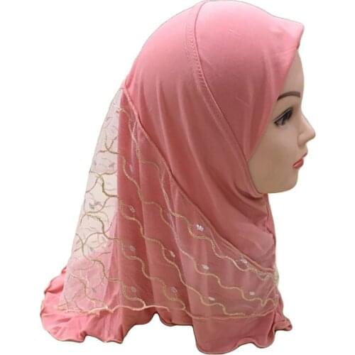 Hijab Of Child Girl Muslim Fashion Headscarf 2021 New Islam Jersey Hijabs For Women headwear On Head Wrap Kids Hijab Instant