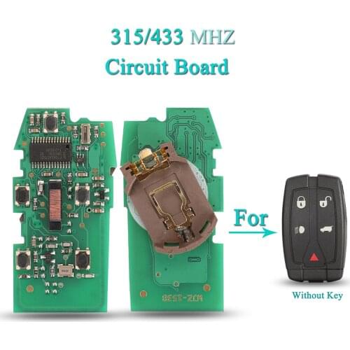 Bilchave 5Buttons 315/433Mhz For Land Rover Freelander 2 3 LR2 Sport Remote Smart Car Key Circuit Board Fob Replacement