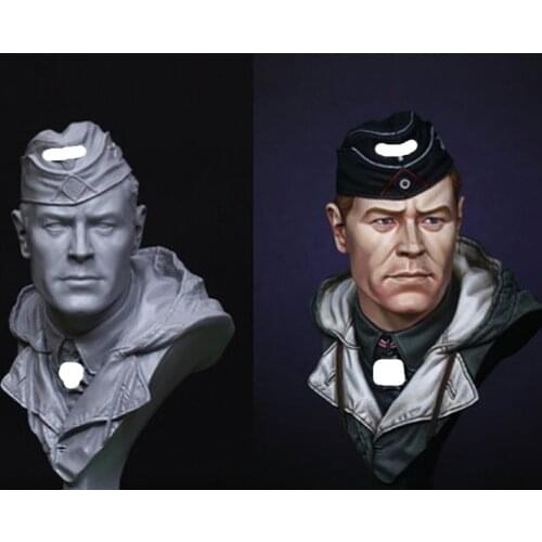 1/10 Panzer Commander, Resin kit bust GK Military theme of WWII, Unassembled and unpainted kit