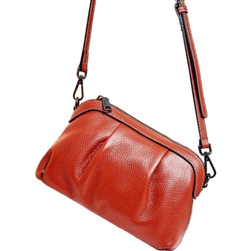 Genuine Leather Small Crossbody Bags for Women Luxury Handbag Fashion Lady Shoulder Bag Shopping Tote Purse Female sac a main