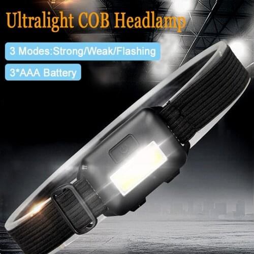 Mini COB LED Headlamp Frontal Light Head Helmet Flashlight Miner Headlight Torch Head Light Lanterns For Hiking Camping Fishing