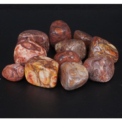 Natural Leopard Fur Jasper Crystal stones Points beads Tumbled Stone Chakra Healing Reiki