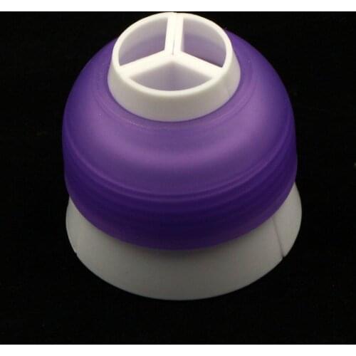 Plastic Piping Coupler For Nozzles Pastry Tools Tri-Color Coupler Icing Converter Tips Adapter Cupcake Decorating Mold Baking