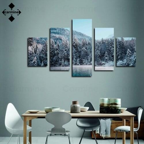 Nature Forest Wall Art Painting On Canvas Modern Style Printing Picture Nordic Landscape Posters and Prints Bedroom Family Decor