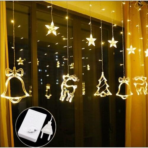 Christmas string lights Twinkle LEDWindow Curtain String Light Wedding Party Home Garden Bedroom Outdoor Indoor Wall Decorations