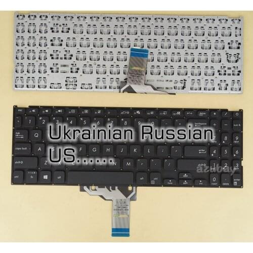 US Ukrainian Russian Keyboard For Asus X509FA X509FJ X509DA M509DL 0KN1-AH5US12 0KNB0-5109US00 ASM18M93US-5281