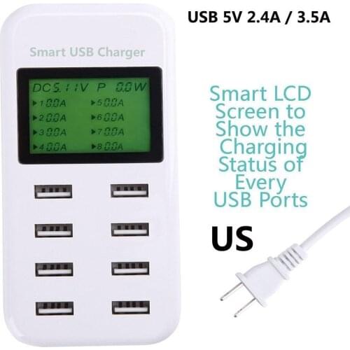 8 Ports USB charger Desktop Travel Wall Quick Charger Adapter for iphone huawei xiaomi Tablet PC Tablet PC&USB Mobile Device