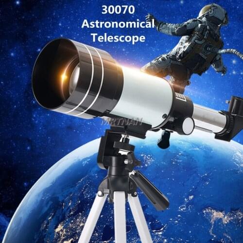 30070 Refractor Astronomical Telescope Space Observation Mirror Heaven and Earth Dual-purpose Telescope with Portable Tripod