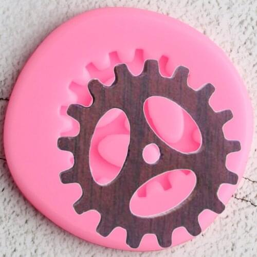 Vintage Industrial Steampunk Gears Silicone Fondant Molds DIY Cake Decorating Tools Polymer Clay Candy Chocolate Moulds