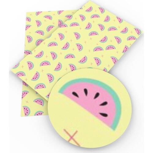 David accessories 20*33cm pineapple strawberry watermelon Faux Synthetic Leather Fabric DIY Decorative Hairbow Bags,c3586