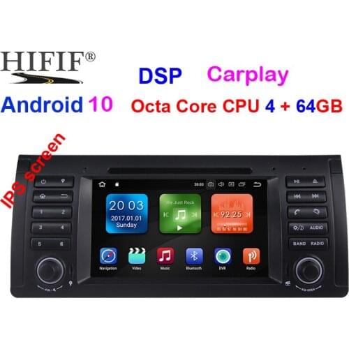 IPS Android 9.0 OCTO CORE 4G RAM 64GROM CAR DVD player For BMW E39 X5 M5 E38 E53 GPS receiver Audio radio navigation multimedia