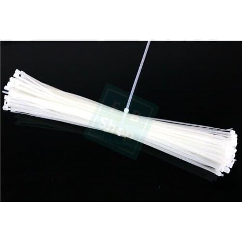 Free shipping 500pcs Plastic 4*180mm fixed plastic banding with black and white self locking type nylon strap wholesale