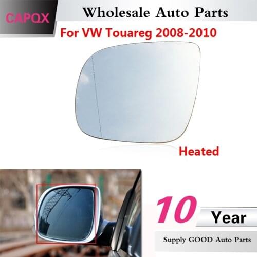 CAPQX with Electric heated Outside Rearview Mirror Glass For VW Touareg 2008 2009 2010 Side Rearview mirror glass Lens
