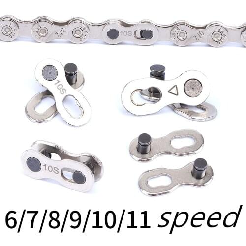 1Pair 2pcs 6/7/8/9/10 Speed Bike Chain Connector Lock Set MTB Road Bicycle Connector for Quick Master Link Joint Chain Pin