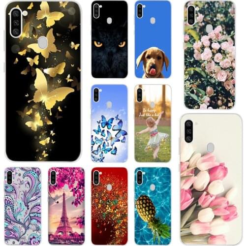 For Samsung Galaxy M11 Case 6.4" Printing Soft Silicone Back Cover Coque For Samsung M11 2020 M 11 SM-M115F Soft TPU Phone Cases