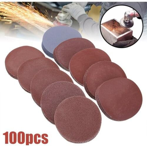 100Pcs/Set 75mm 3inch Round Sandpaper Disc Sand Sheet Sanding Discs Grinding Pads For Sander Grits with Grit 80-3000