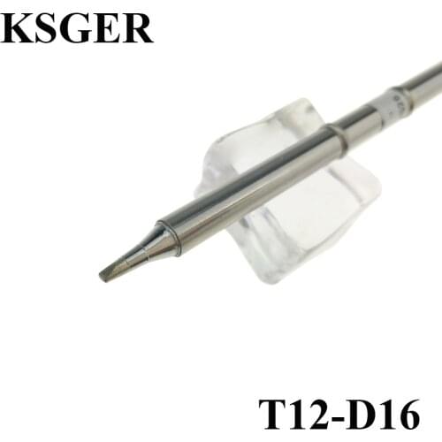 KSGER Electronic Soldering Iron Tip T12-D16 Solder Tips 220v 70W For FX-950 FX-951 Soldering Station Soldering Handle Weld Tools