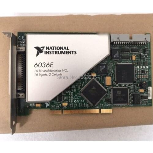 EMS DHL free shipping 6036E 200 kS/s,16-Bit, 6-Analog-Input multifunction used in good condition PCI-6036E