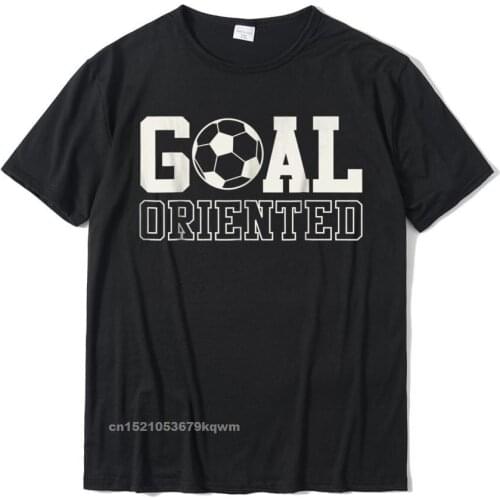 Goal Oriented Soccer Ball Graphic T-Shirt Cotton T Shirt For Boys Harajuku Tees Company Birthday