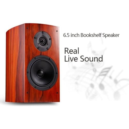 HAAFEE High resolution bookshelf speakers High quality solid wood speakers