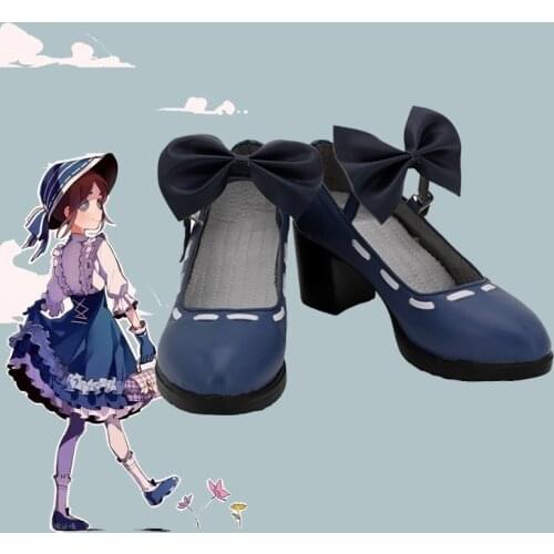 Game Identity V Court Sweet Gardener Lolita Dresses Cosplay Emma Woods Cosplay Shoes Halloween Party Shoes Custom Made