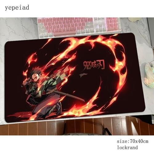 Kimetsu no Yaiba padmouse locrkand accessory mouse pad esports gaming enterprise rubber mats keyboard large mouse mat gamer