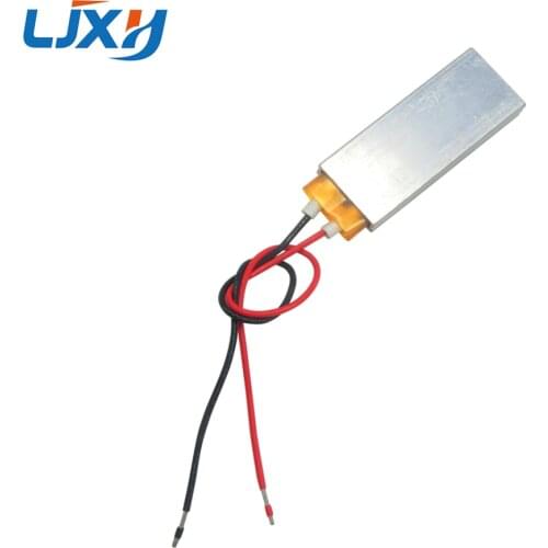 LJXH 2PCS 50x20x5mm Low Voltage AC5V/12V Thermostat PTC Aluminum Electric Heater Plate 40/50/60/140/230/ degrees