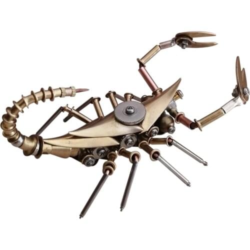 Metal Puzzle Model Ornaments Mechanical Insect Crafts For Home Decor Metal Diy Assembly Model 3d Toys For Kids Gifts