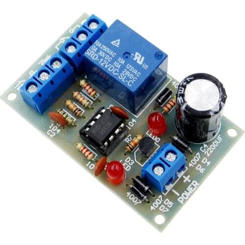 Liquid Level Controller Module Water Level Detection Sensor Board 9V 12V AC DC High Current Relay Control Pump Low Power