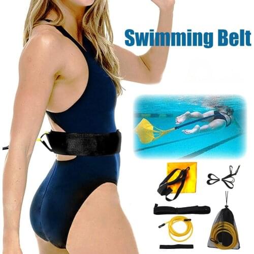 3.0M Swim Bungee Training Belt Set Cords Pool Swiming Training Resistance Belts Harness for Adult Kids Swim Training Excercise