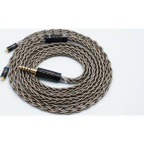 ISN Audio AG8 Flagship 8 Strands High Purity Silver HiFi Audiophile IEM Earbud Earphone Cable