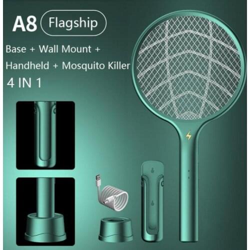 New Mosquito Swatter Photocatalyst Mosquito Killer Mosquito Repellent Lamp 3 In1 Usb Charging Suction Type Mosquito Trap