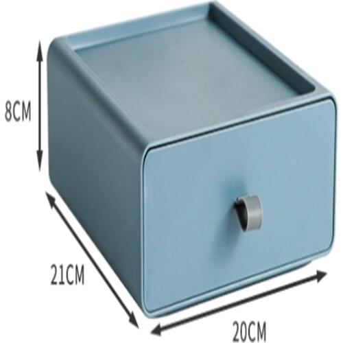 2021 New item desktop storage box drawer type cosmetic rack office desk storage cabinet