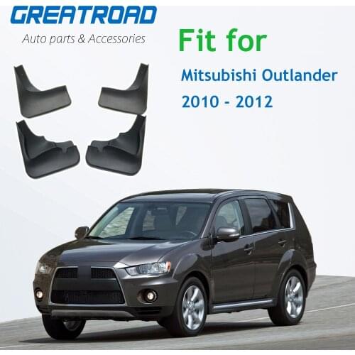 Front Rear Molded Car Mud Flaps For Mitsubishi Outlander 2010 2011 2012 Mudflaps Splash Guards Mud Flap Mudguards Fender