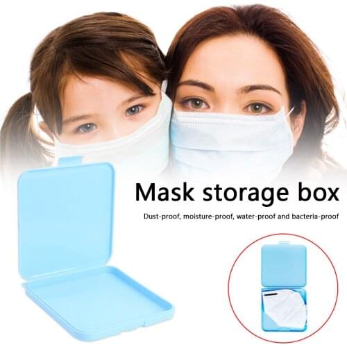 Portable Mask Storage Box Foldable Waterproof Storage Clip Mini Waterproof Portable Disposable Dust Medicine Case