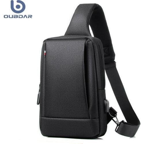 OUBDAR 2021 New Multifunction Crossbody Bag for Men Anti-theft Shoulder Messenger Bags Male Waterproof Trip Chest Bag Male Bag