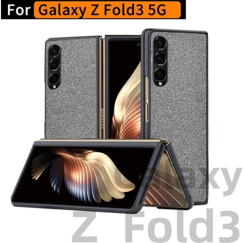 Cloth Material Case for Z fold3 5G New Case For Samsung Galaxy Z Fold 3 Case For Galaxy Z Fold3 5G Case