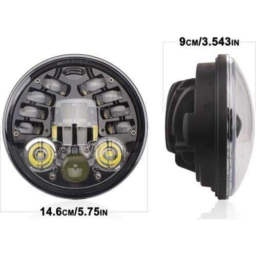 Waterproof 5.75 inch led headlight turn signal light for Dyna Sportster 883 Indian Scout Triumph Rocket