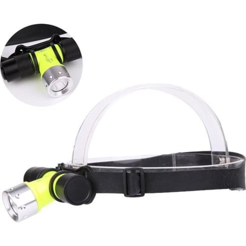 500lm LED Underwater Waterproof Diving Headlamp Dive Flashlight Head Light Lamp Torch
