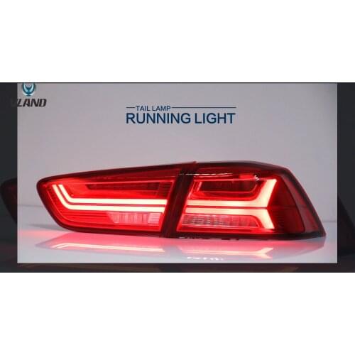 VLAND Tail lights Assembly Fit for Mitsubishi Lancer EVO X 2008-2019, with Sequential Turn Signal, Plug-and-play