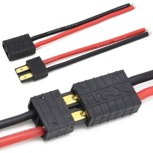 10pair/lot Trx Plug Male/Female Connector Silicone Wire With 10CM 14AWG For Rc Lipo Battery Drone Car Truck Toys DIY Connectors