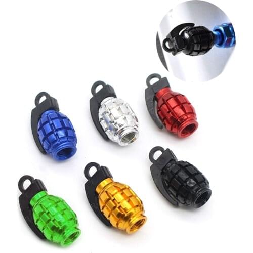 4pcs/Set Aluminum Alloy Car Tire Valve Caps Hand Thunder Cap Design Car Truck Air Port Cover Tire Rim Car Accessories styling