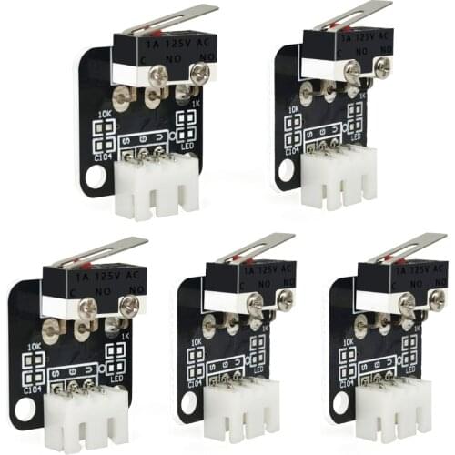 5Pcs/Lot Limit Switch 3Pin N/O N/C Control Micro Switch 3D Printer Accessories For CR-10 Series Ender 3
