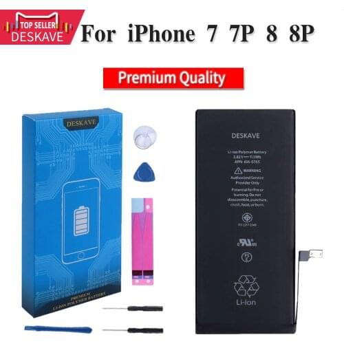 AAA Battery For iPhone 7 8 7P 8P High Capacity Phone Polymer Internal Bateria Replacement Batteries for iPhone 8Plus With Gifts