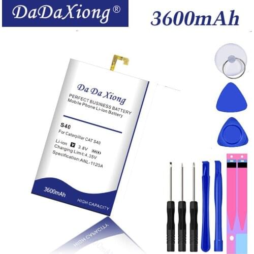 3600mah for CAT S40 battery 458002-S40 with repair tool screwdriver sticker