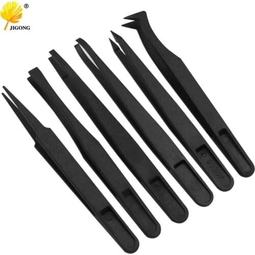 Anti-Static Clip Nail Art Acrylic Gel Nail Nippers Tweezers Nail Tools Picking Rhinestones Gem Decor DIY Straight Curved