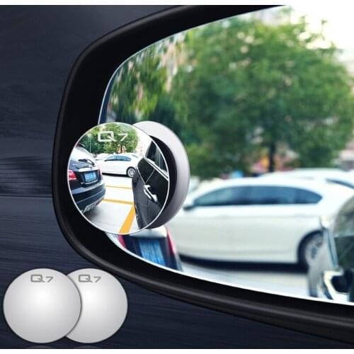Car accessories for Audi Q7 TT RS5 A4 B5 304 stainless steel mirror Framless Blind Spot Mirror Wide Angle Round Convex Mirror